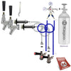 Kegco Standard Two Keg Door Mount DIY Kegerator Beer Tap Conversion Kit