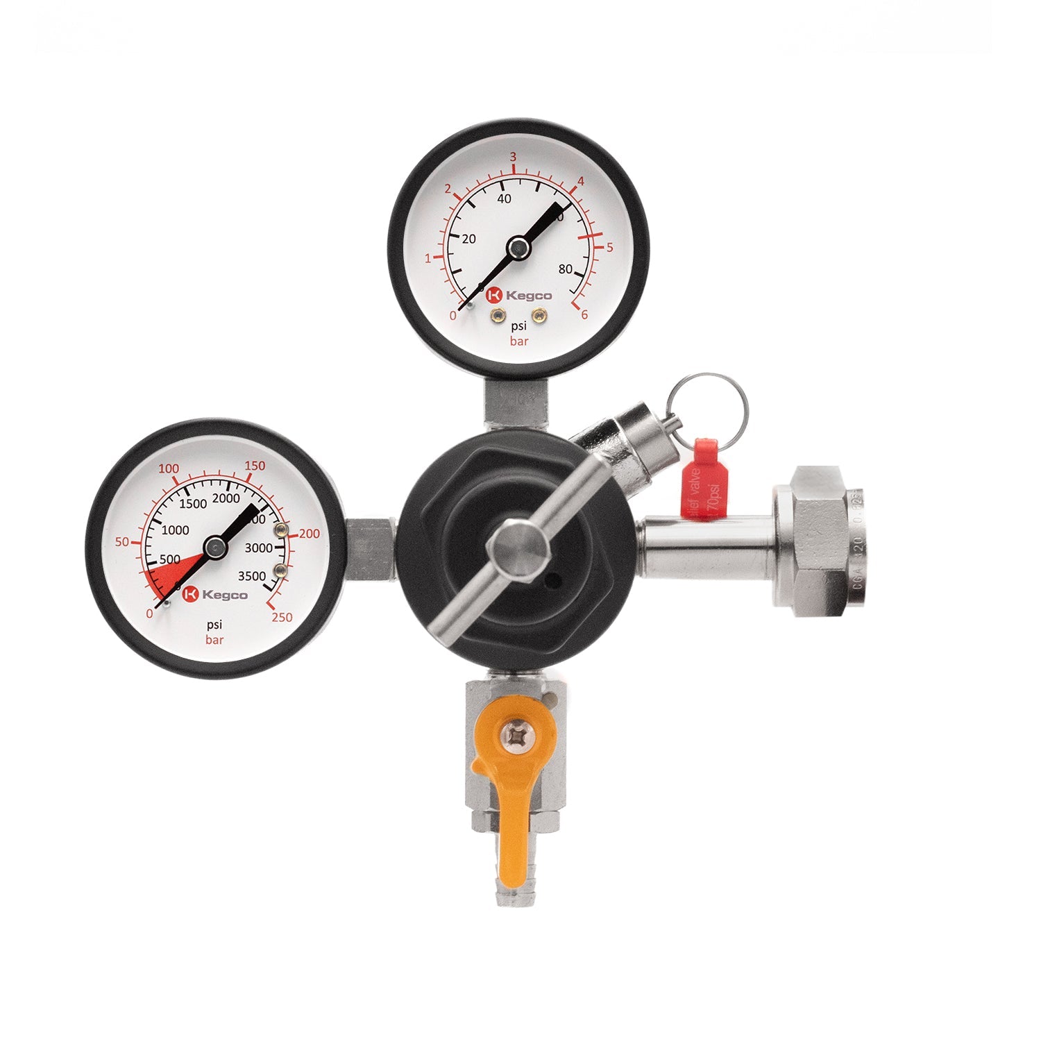 Kegco Commercial Grade Double Gauge Beer Regulator