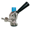 Taprite S System European Keg Beer Coupler - 304 Stainless Steel Body and Probe - Black Handle