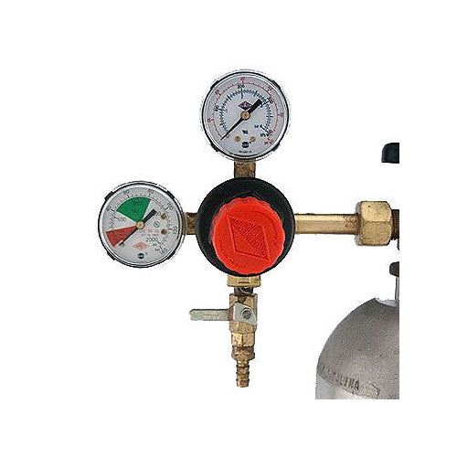 Taprite Primary Double Gauge CO2 Gas Beer Regulator with Polyethylene Knob