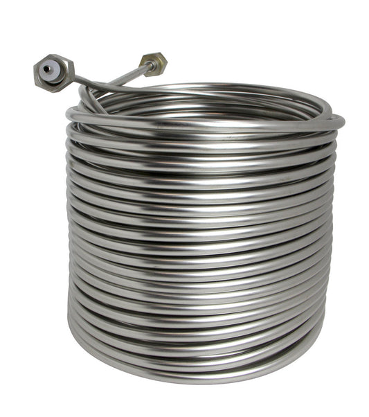 Kegco Jockey Box Stainless Steel Cooling Coil, Left Hand, 120' x 3/8" O.D.