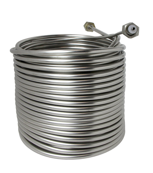 Kegco Jockey Box Stainless Steel Cooling Coil, Right Hand, 120' x 3/8" O.D