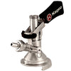 Kegco Keg Coupler German Slider A System - Ergonomic Lever Handle - Stainless Steel Probe