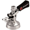 Kegco Keg Tap Coupler G System - Ergonomic Lever Handle - Stainless Steel Probe