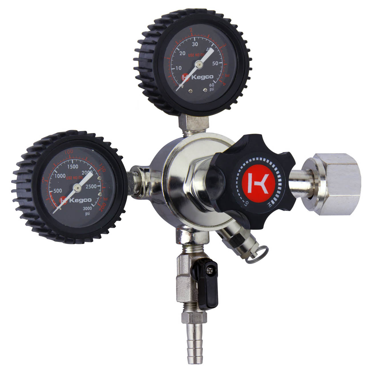 Kegco Elite Series Dual Gauge CO2 Draft Beer Regulator