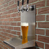 Kegco 12" x 10" x 14" Wall Mount Drip Tray with Drain - 3 Shank Holes