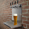 Kegco 16" x 10" x 14" Wall Mount Drip Tray with Drain - 4 Shank Holes