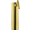 Kegco 14" Tall PVD Brass 1-Faucet Draft Beer Tower - Perlick Faucet
