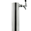 Kegco 14" Tall Polished Stainless Steel 1-Faucet Draft Beer Tower - Standard Faucets