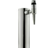 Kegco 14" Tall Polished Stainless Steel 1-Faucet Draft Beer Tower - Stout Faucet