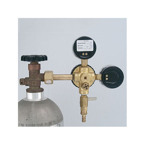 Taprite Primary Double Gauge CO2 Gas Beer Regulator with Polyethylene Knob