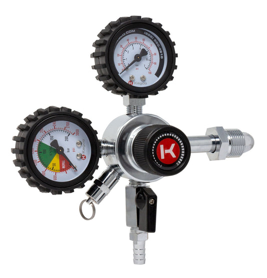 Kegco Premium Dual Gauge, 2-Stage Nitrogen Draft Beer Regulator