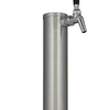 Kegco 14" Tall Brushed Stainless Steel 1-Faucet Draft Beer Tower - Perlick Faucet