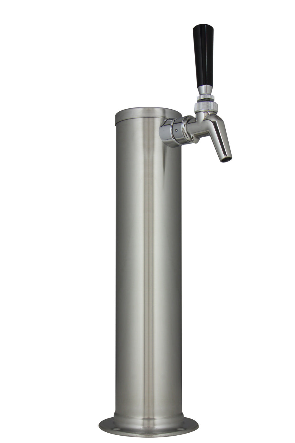 Kegco 14" Tall Brushed Stainless Steel 1-Faucet Draft Beer Tower - Perlick Faucet