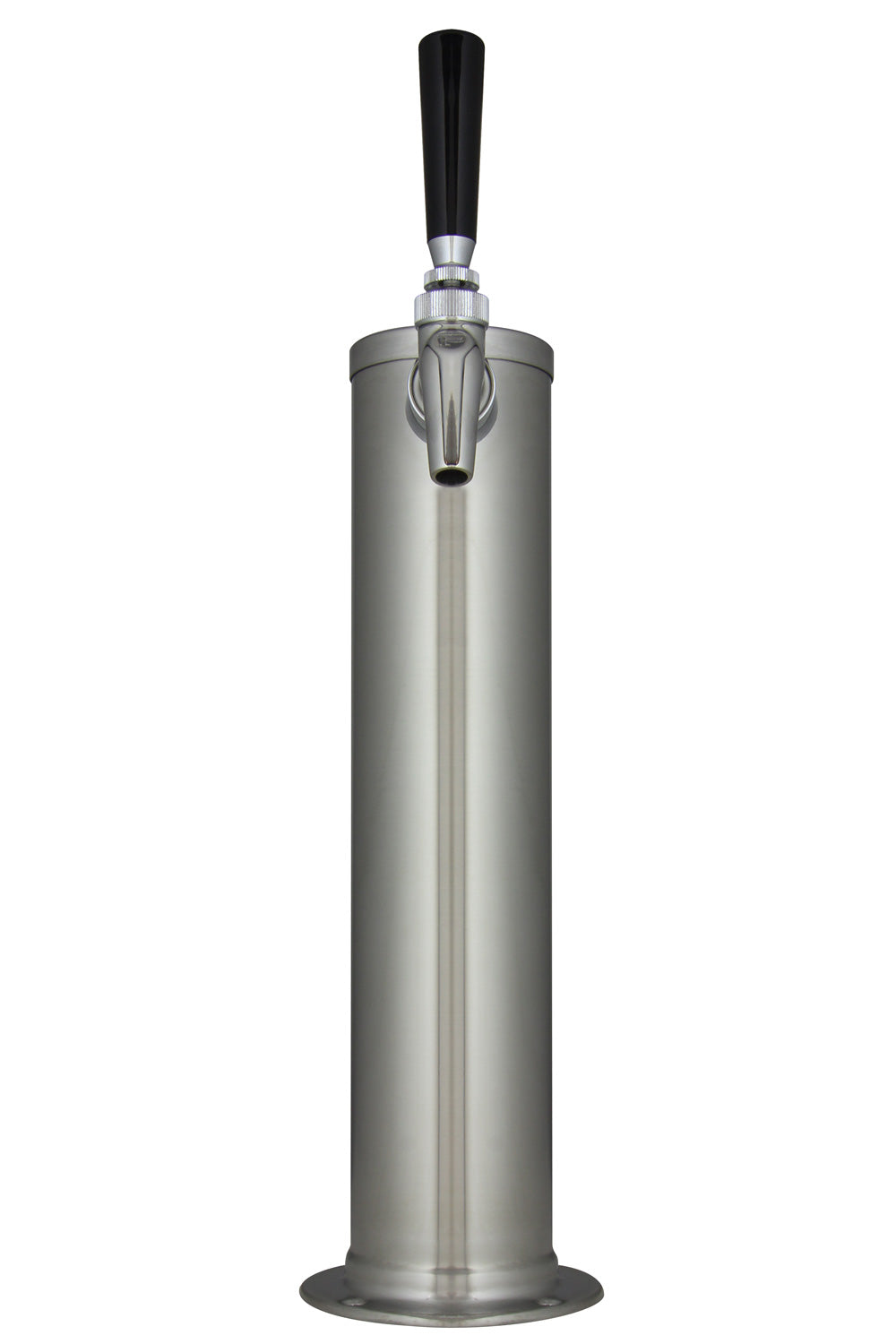 Kegco 14" Tall Brushed Stainless Steel 1-Faucet Draft Beer Tower - Perlick Faucet