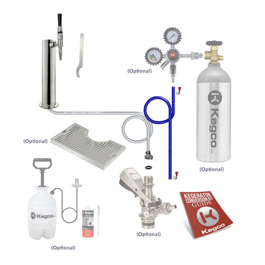 Kegco Premium Single Tap Tower Guinness Kegerator Conversion Kit