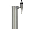 Kegco 14" Tall Brushed Stainless Steel 1-Faucet Draft Beer Tower - Stout Faucet