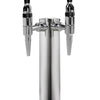Kegco 14" Tall Polished Stainless Steel Tower - Stout Faucets