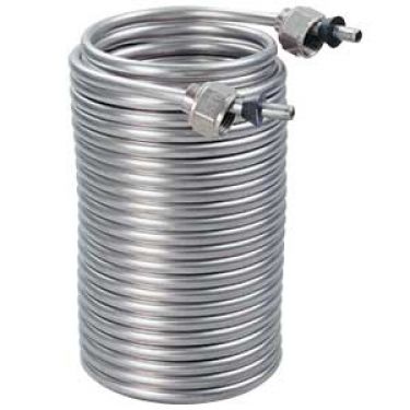Jockey Box Stainless Steel Cooling Coil, 50' x 5/16" OD
