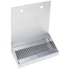 MicroMatic 12" Wide S/S Drip Tray - 2 Shank Holes with Drain